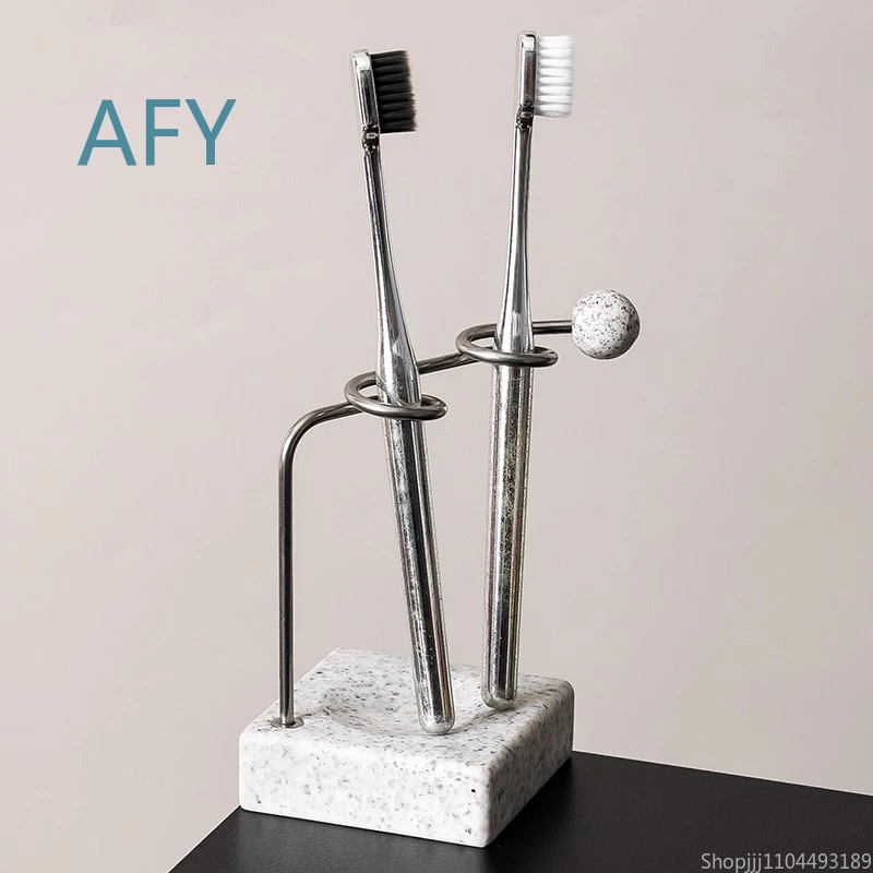 304 Stainless Steel Toothbrush Holder for Bathroom Organizer Wall Mounted Storage Shelf for Home Toiletries Gothic Decor
