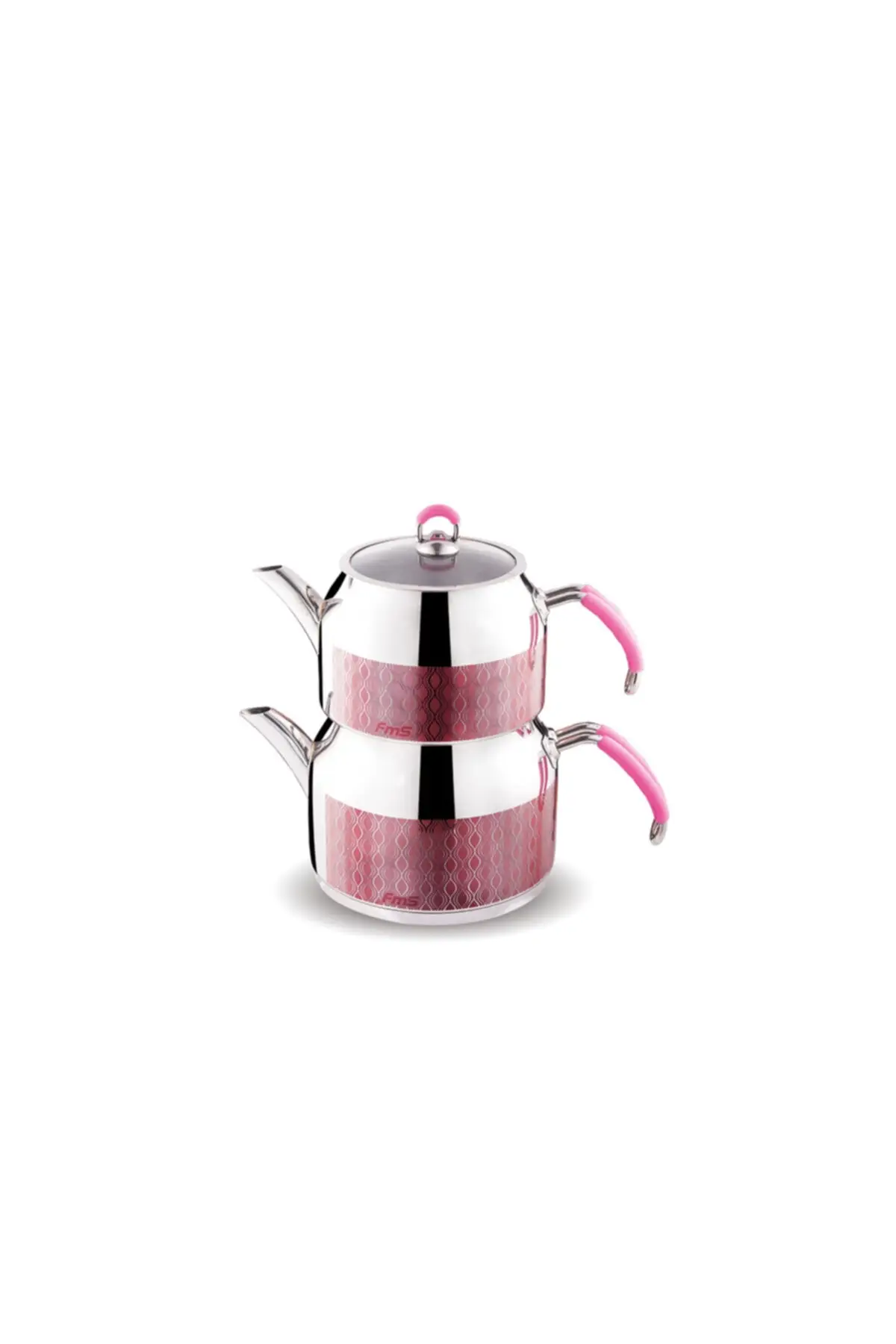 DOLBOVI prestige large teapot pink decor Glass cover Coffee Maker Glass Pot Coffee Maker Glass Pot Turkish Coffee