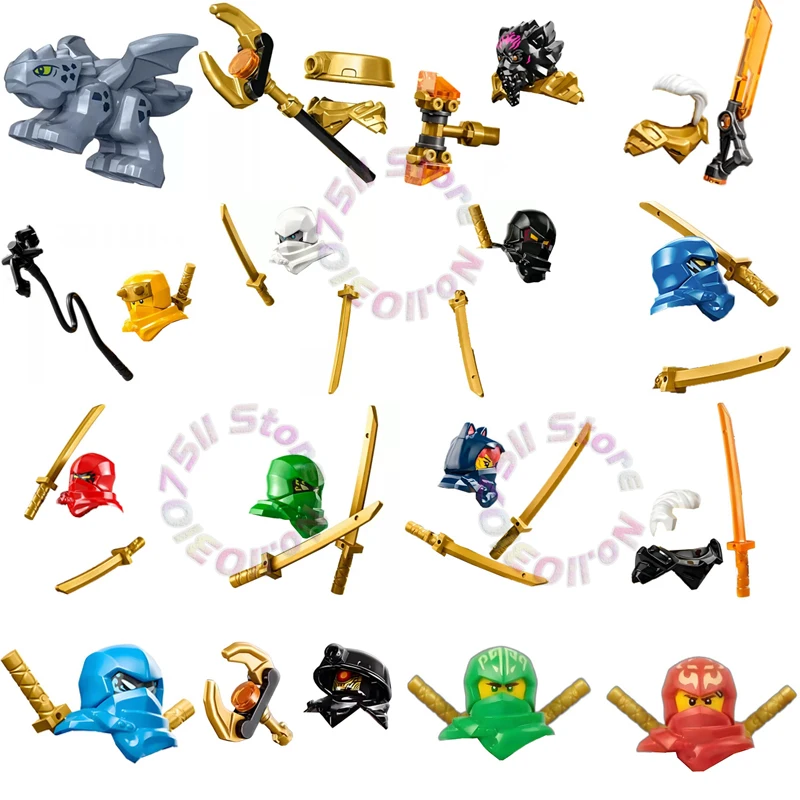 Милый мультфильм Ninja Sora Krux Acronix Elemental Powers Masters Dragons Rising Morro Jay Kai Zane Nya Riyu TV Toy Building Blocks