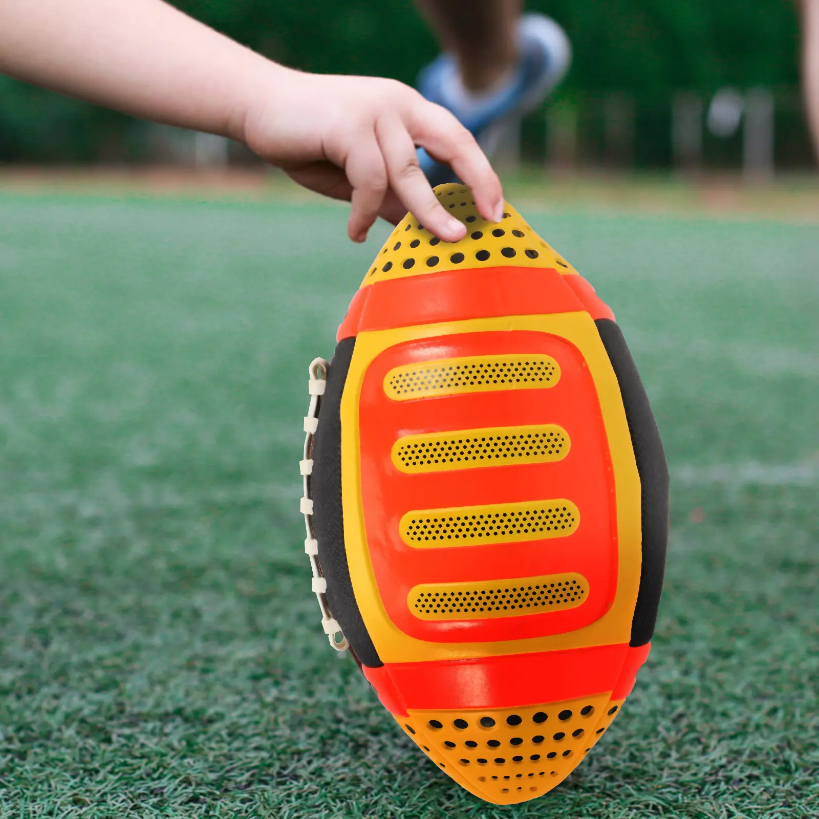 Premium PU Kids Rugby Ball for Training Hand-Eye Coordination and Athletic Ability Outdoor School Home Use Professional Elastic