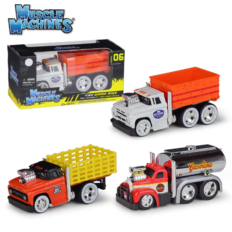 Maisto 1:64 Chevrolet Mack Alloy Muscle Transports Car Model Diecast Metal Toy Oil Tank Truck Vehicles Truck Car Model Kids Gift