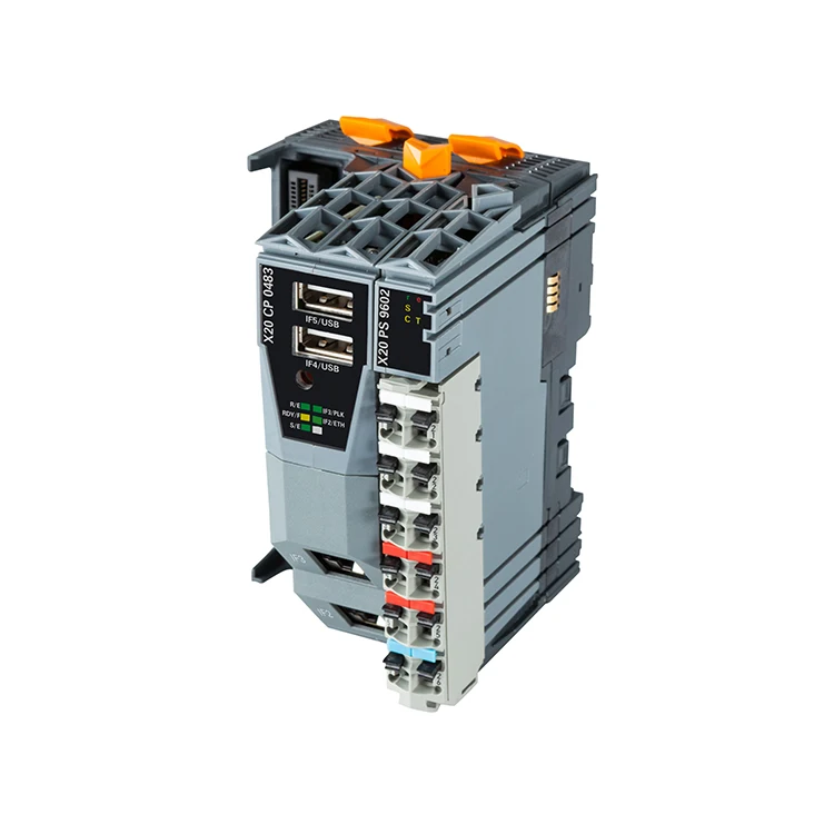 High-Performance PLC B&R X20 Series Controller X20CP1585 with 1.0GHz Atom CPU Dual USB POWERLINK for Automation Systems