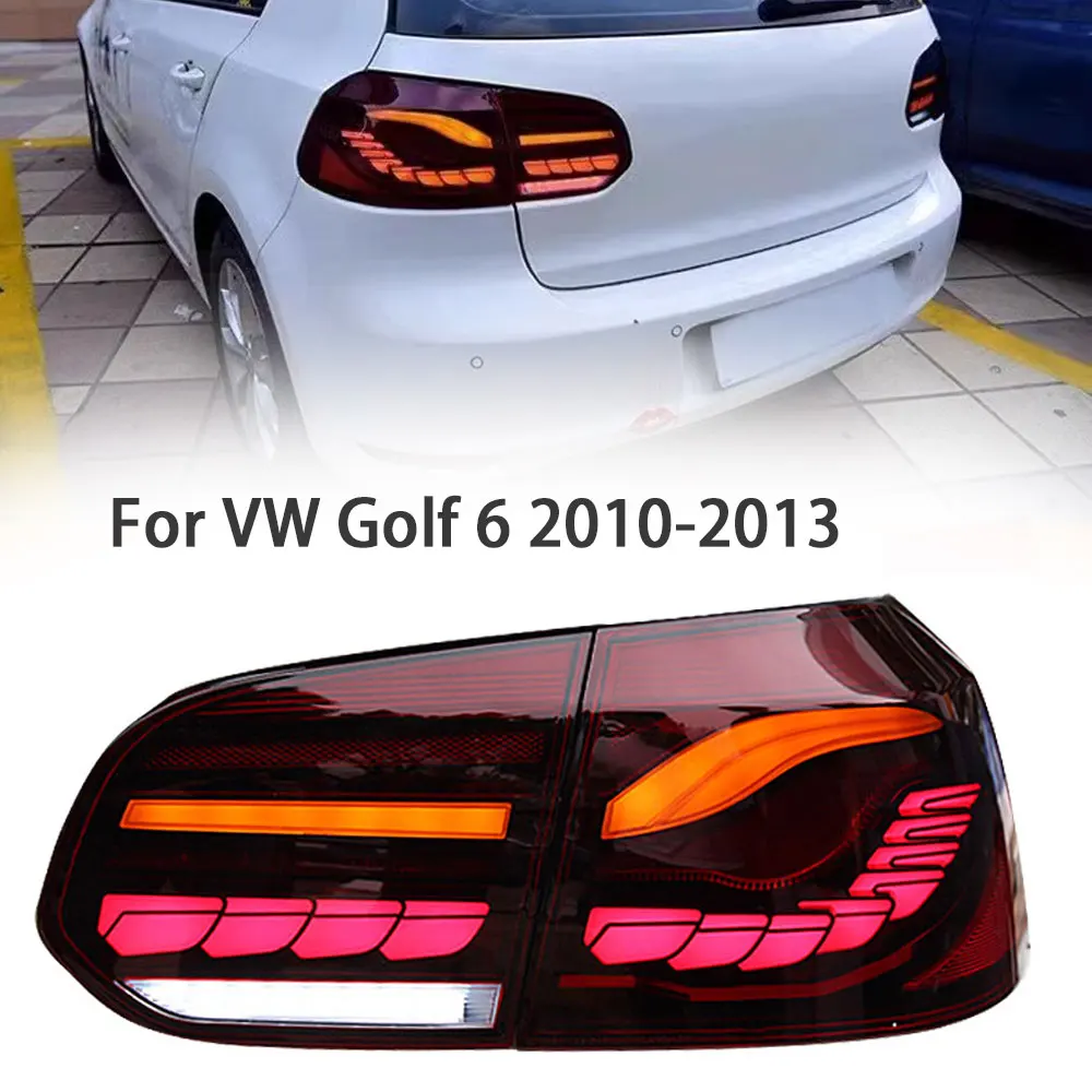 TailLight For VW Golf 6 2009-2012 MK6 GTI With Sequential Turn Signal Animation Brake Parking Lighthouse Rear Lamp Car Accessori