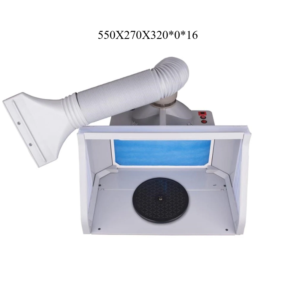 Model Painting Spray Booth - Upgraded with Integrated Ventilation Fan & Mist Extractor for Airbrush Workstation