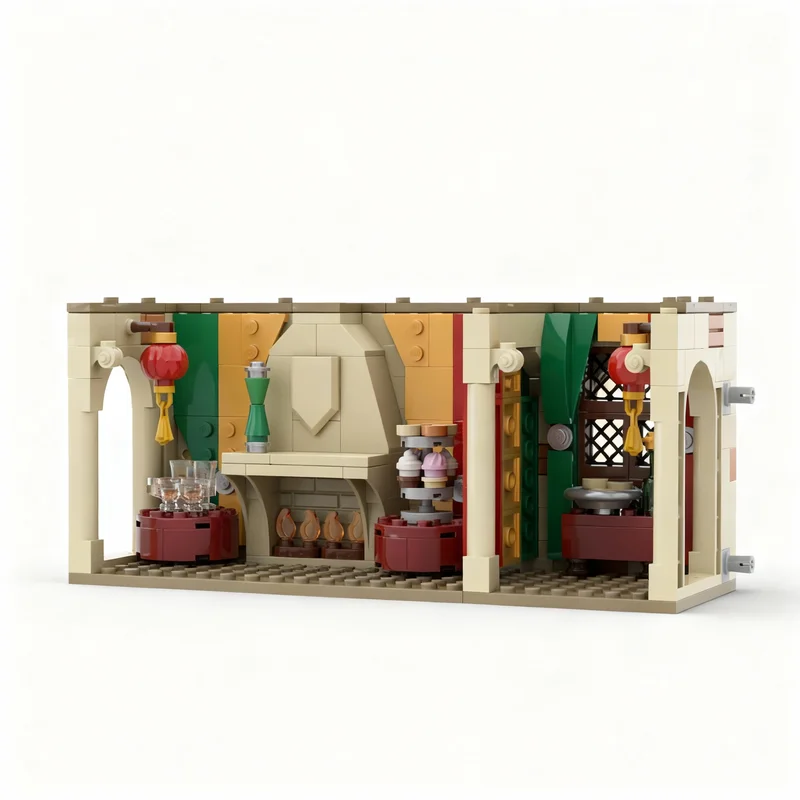 321pcs MOC Harry Hogw*rts Slughorn's Party Modular Model Building Blocks Architecture Display DIY 3D Craft Assemble Brick Idea