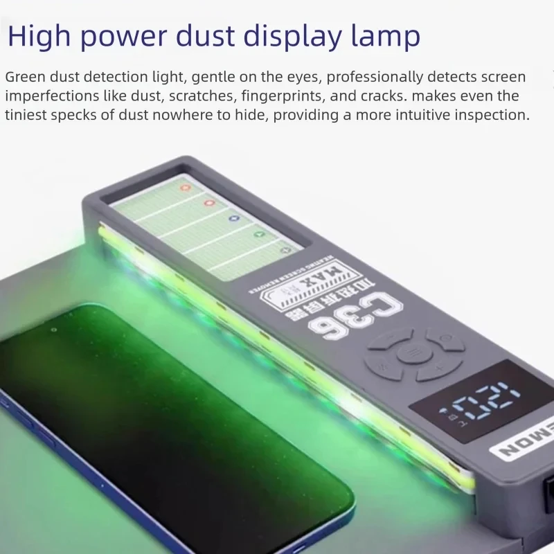 WEMON C36 Heated Screen Remover 300W Display Dust Lamp for IPHONE IPad Mobile Phone and Tablet Screen Remover Repairs Tool