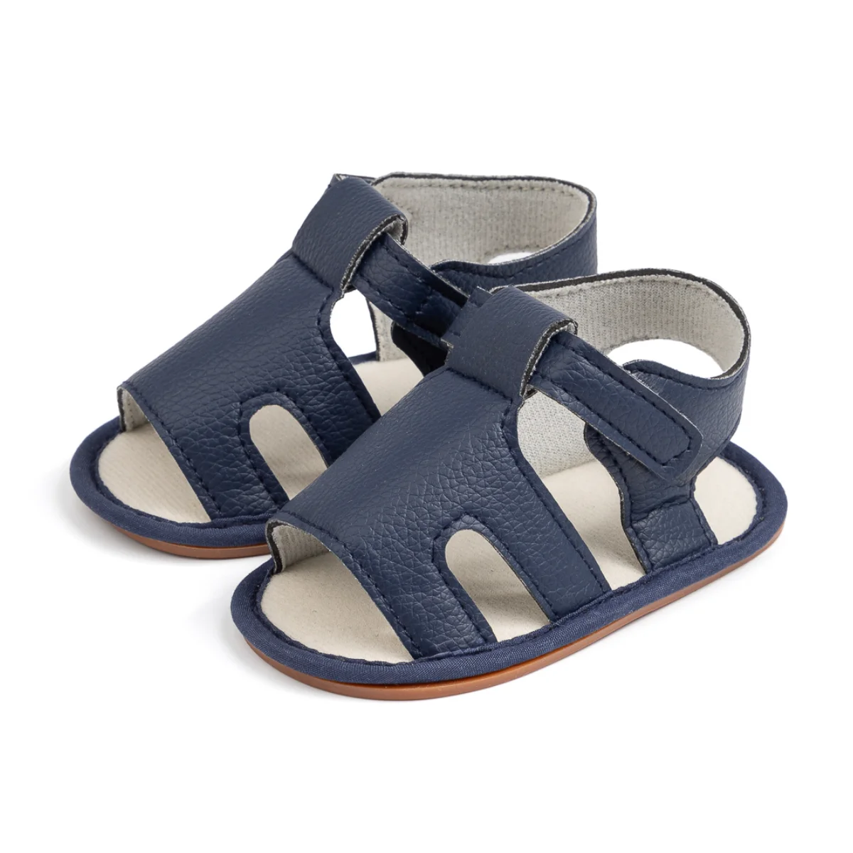 

Newborn Baby Shoes Summer Fashion Minimalist Open Toe Sandals Comfortable Thin Bottom First Walkers Rubber Soft Anti-slip Sole