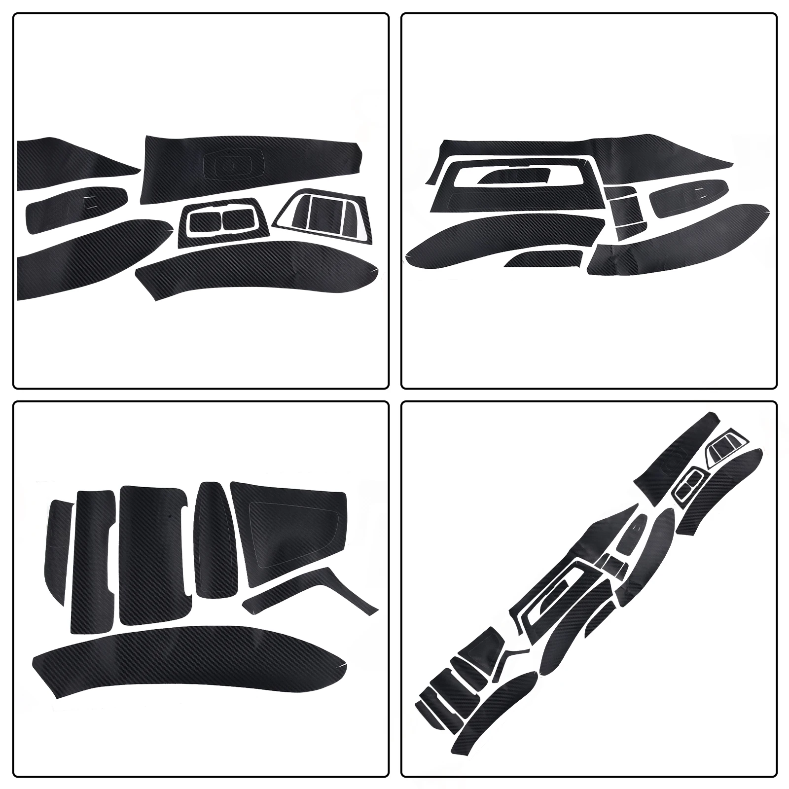 

Отделка Автомобильная наклейка сменные детали для интерьера LH левый руль матовый черный 1 комплект аксессуаров новый практичный