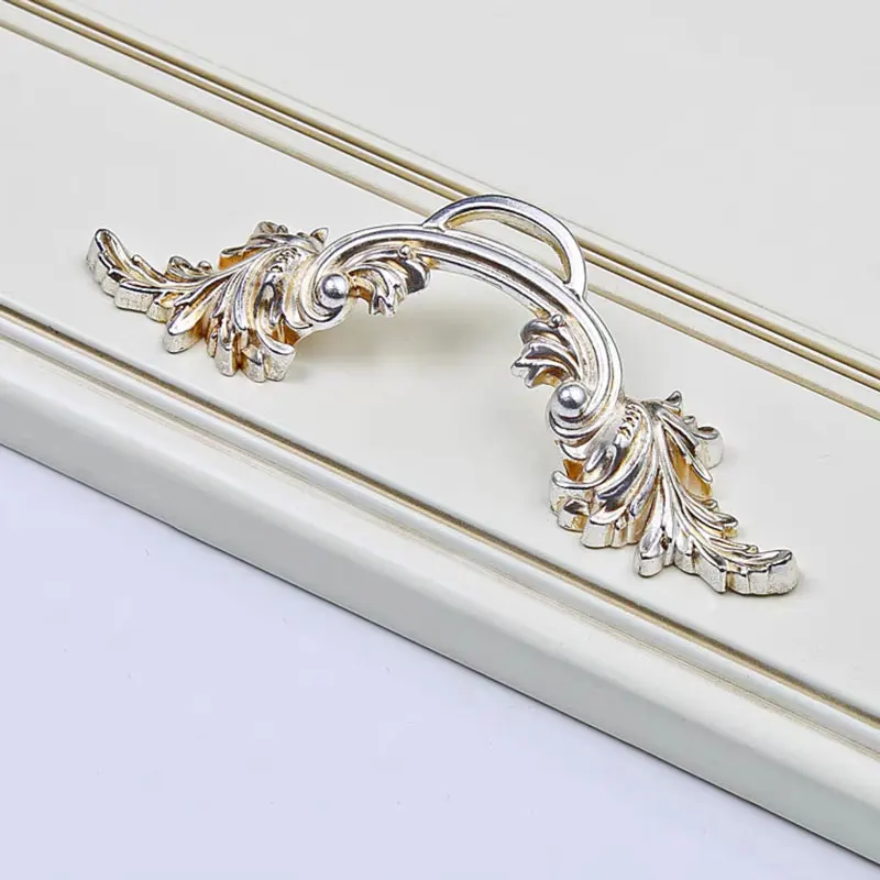 MFYS Zinc Alloy Furniture Handles White Handle for Cabinets and Drawers Vintage Wardrobe Pulls Door Knobs Cabinet Hardwaren Pull image 6