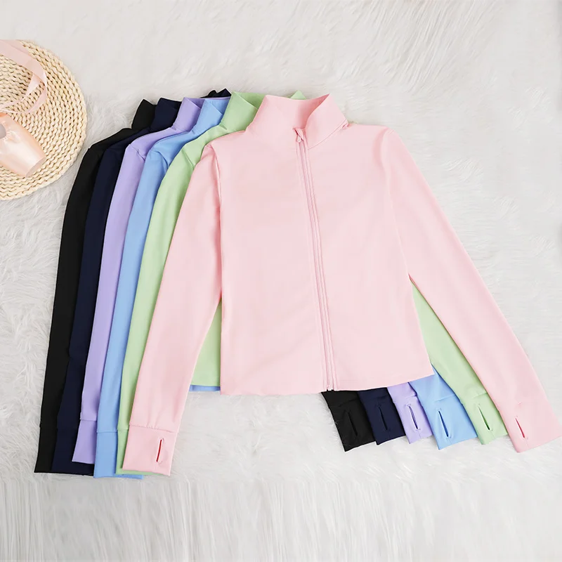 Ensembles de danse de Ballet pour adolescentes, Costumes pour enfants, manteau à manches longues, tenues de danse, costume séparé, hauts et pantalons de danse d'automne et d'hiver