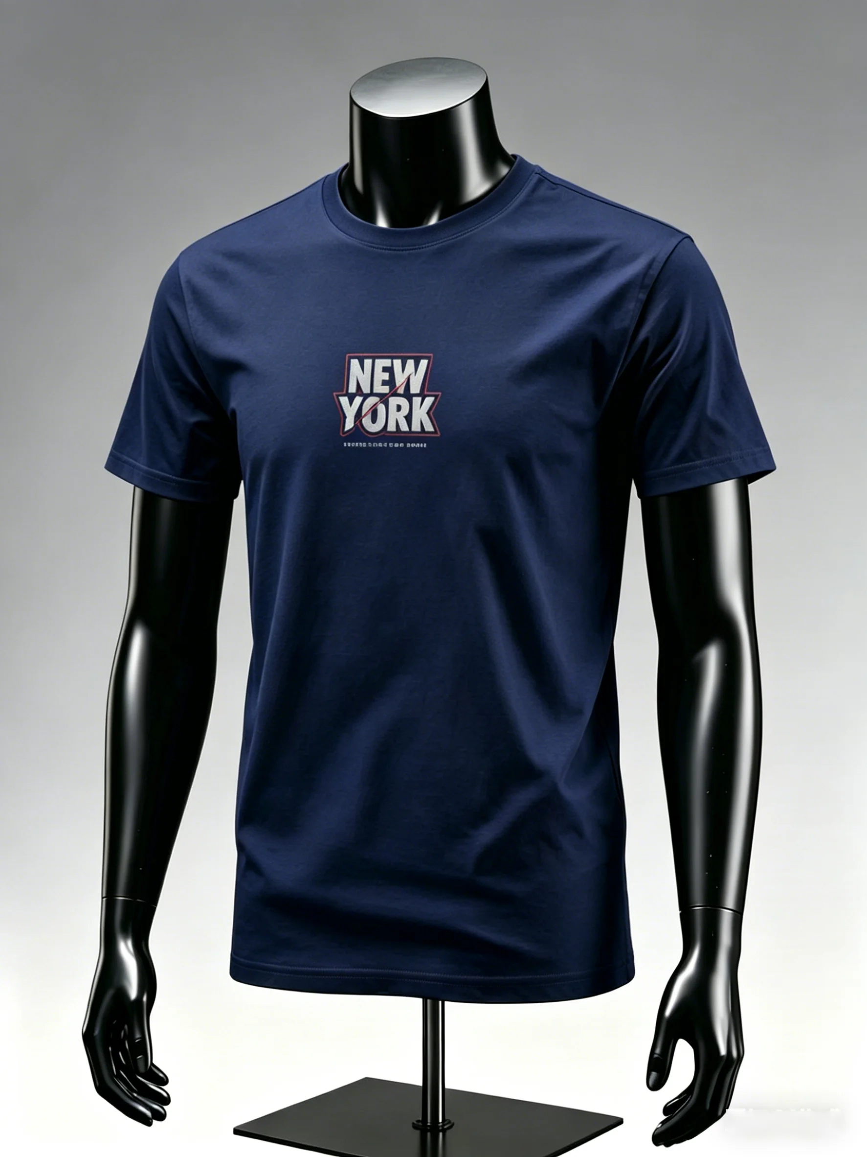 Latest summer men's short-sleeve T-shirt, trendy fashion, to