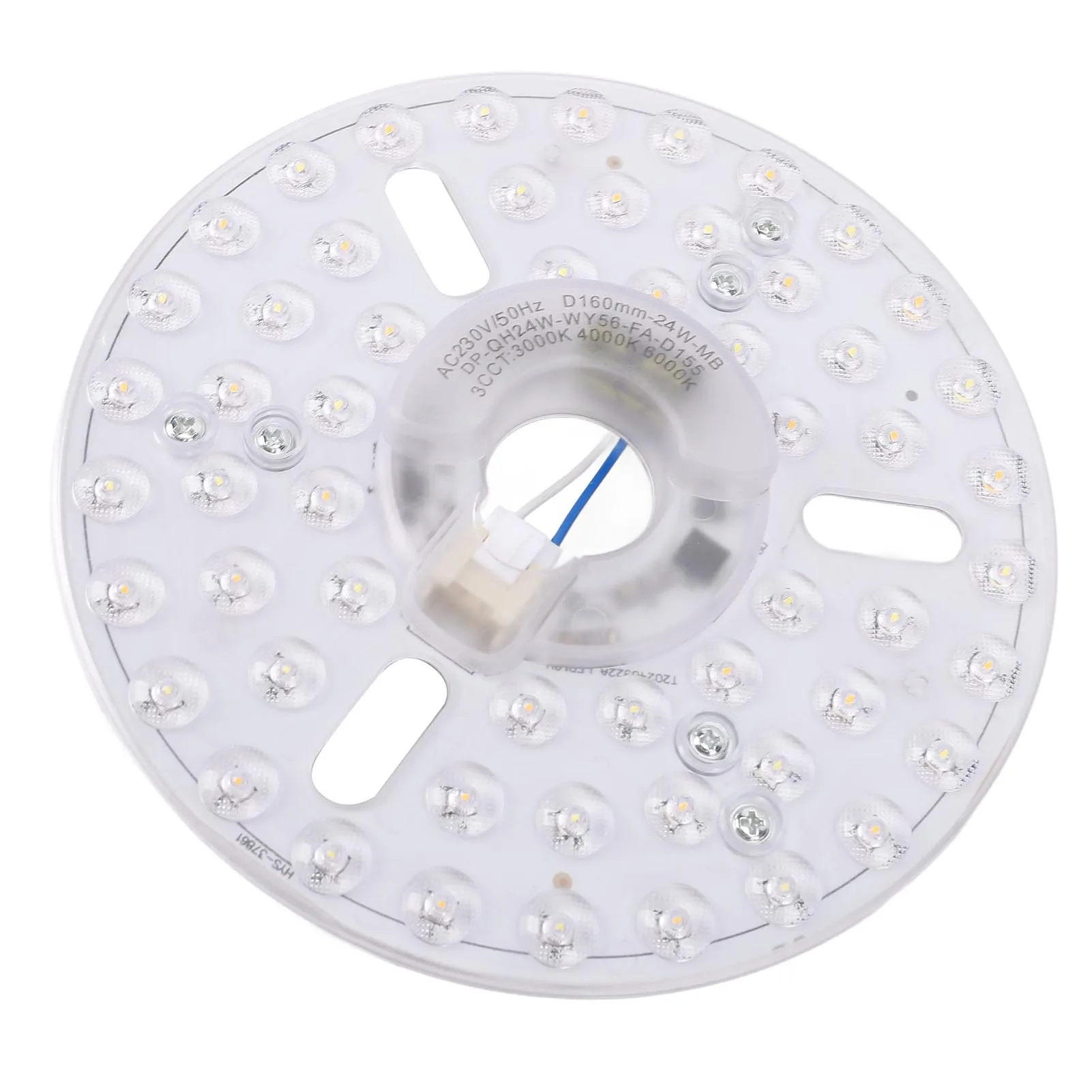 6.3-inch 24W Magnetic LED Wick Replacement Part Ceiling Fan Light Retrofit Kit 3 Color Dimmable Round Magnetic Attachment Design