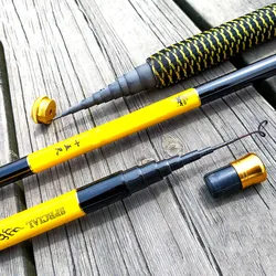 JOSBY Freshwater High Quality Telescopic Stream fishing Rods 2.7M-7.2M Ultralight FBR Carbon fiber Portable Hard Pole Carp Pesca