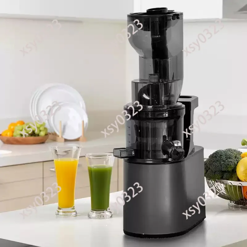 Large Caliber Slow Juicer with Automatic Pulp Separator for Fruit & Vegetable Extraction - Household & Commercial Use