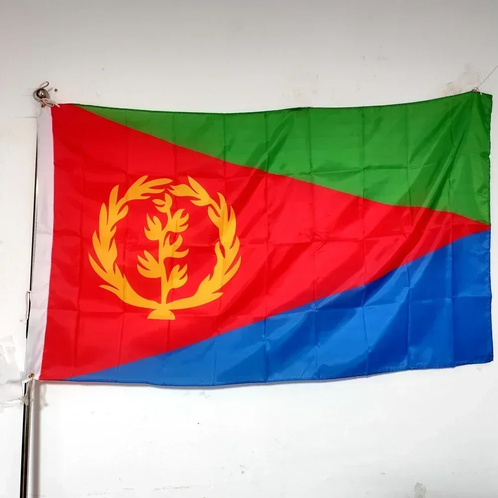 

Eritrea National Flag 90x150cm Polyester Outdoor Garden Banner for Embassy Events National Day Celebrations&African Pride Decor