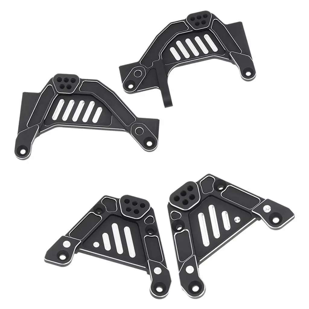 CNC Aluminum Front Rear Shock Absorber Bracket Bumper Mount for 1/6 RC Crawler Axial SCX6 Jeep JLU Wrangler Upgrade Accessories