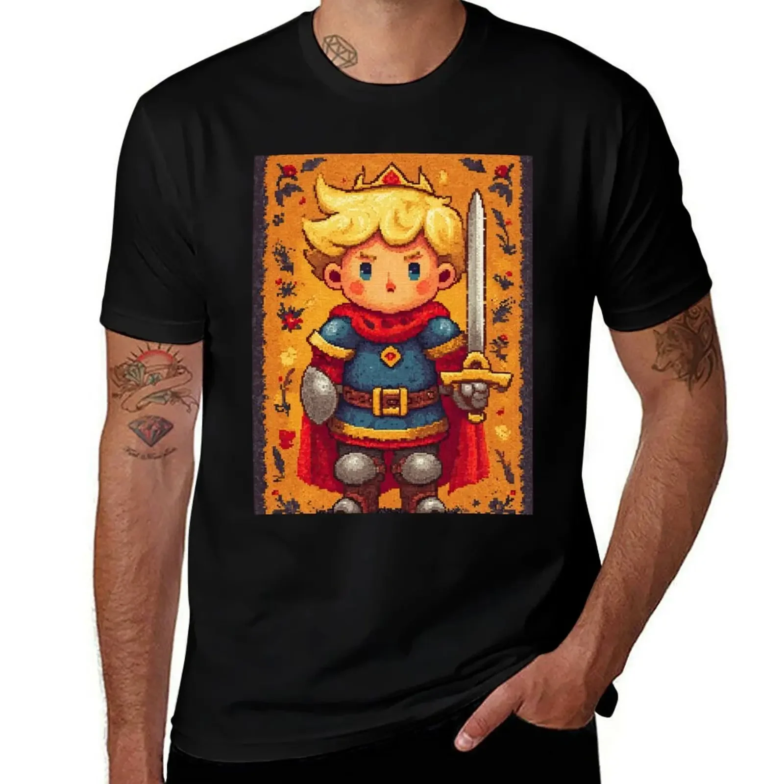 

Colorful Pixel Team Ready for Arcade Challenge T-Shirt for a boy oversized t shirt Funny t-shirt heavyweight t shirts for men