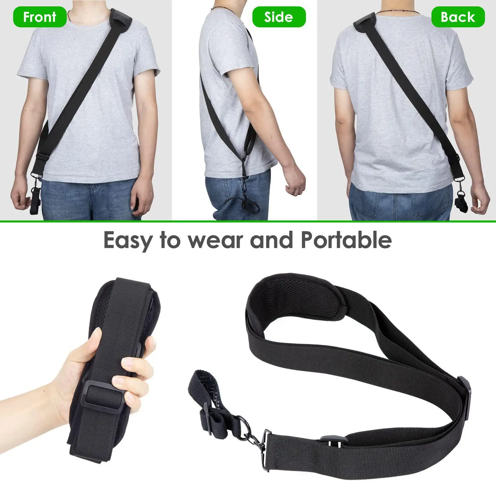 Grass Trimmer Shoulder Strap Nylon Adjustable Harness Portable Replacement Parts for Mini Grass Trimmer Garden Tool view 3