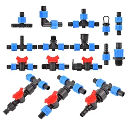 4/8/16 sztuk wąż PE złącza 16mm Tee naprawy łokcia wtyk końcowy Tap armatura zablokowany wąż nawadnianie ogrodu systemu nawadniania