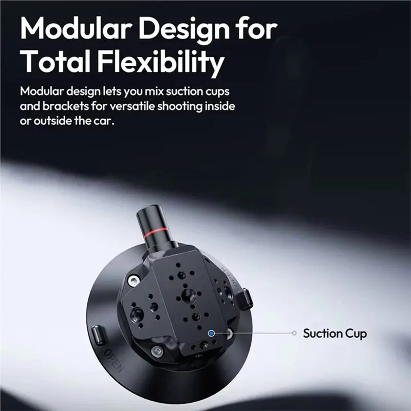 LXYB18B TB15 Suction Cup Mount Bracket For Vehicle-Mounted Camera Sucker Sturdy& Flexible For Filmmakers