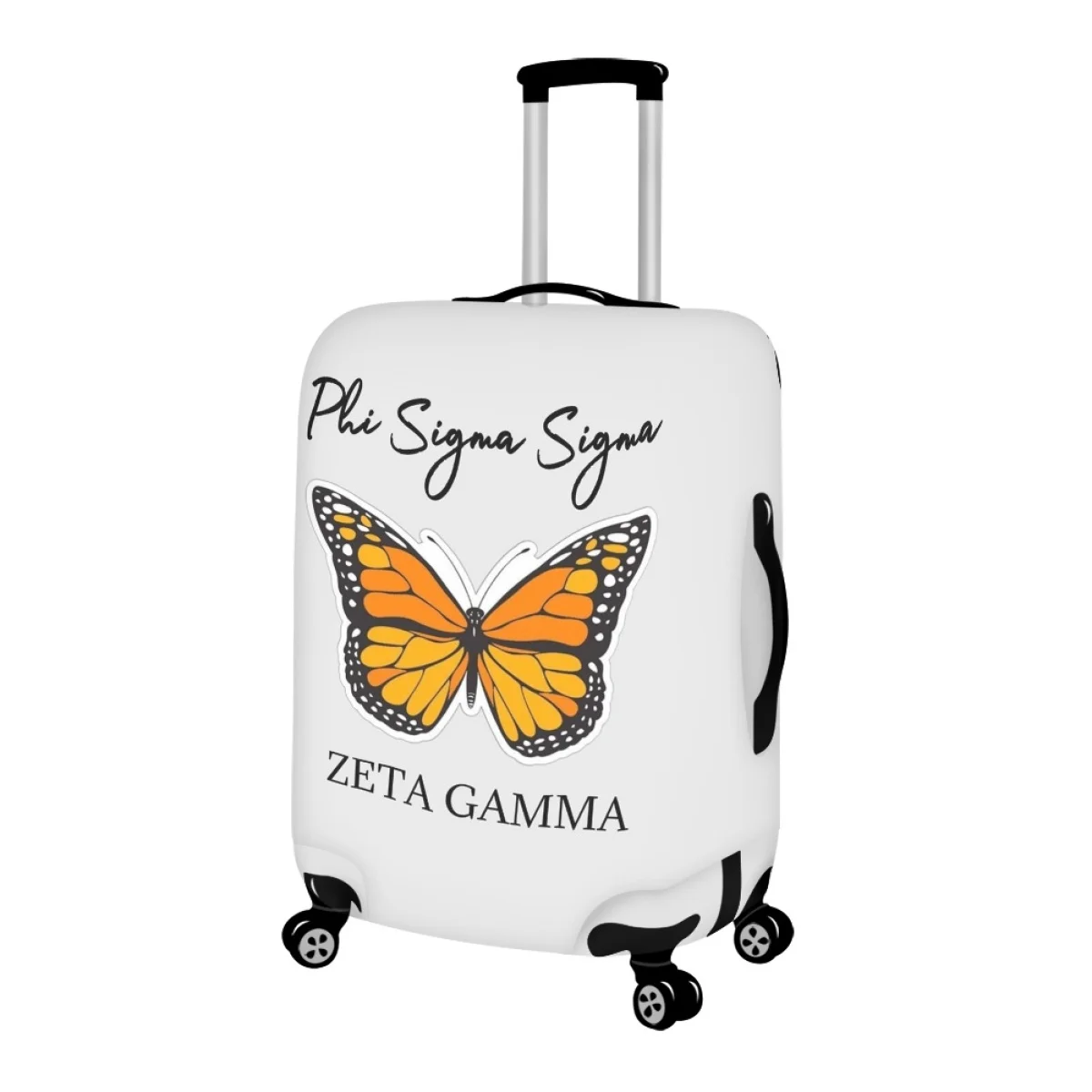 FORUDESIGNS Phi Sigma Sigma Luggage Covers Durable Convenient Holiday Travel Accessories Suitcase Protective Cover Colorfast