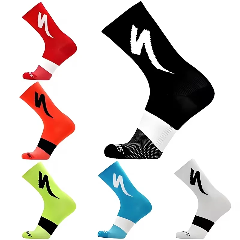 10Pairs Specialized Socks for Sports People Mountain Bike Race Cycling Socks Men\'s Mid-calf Socks Road Race Quick-drying Socks