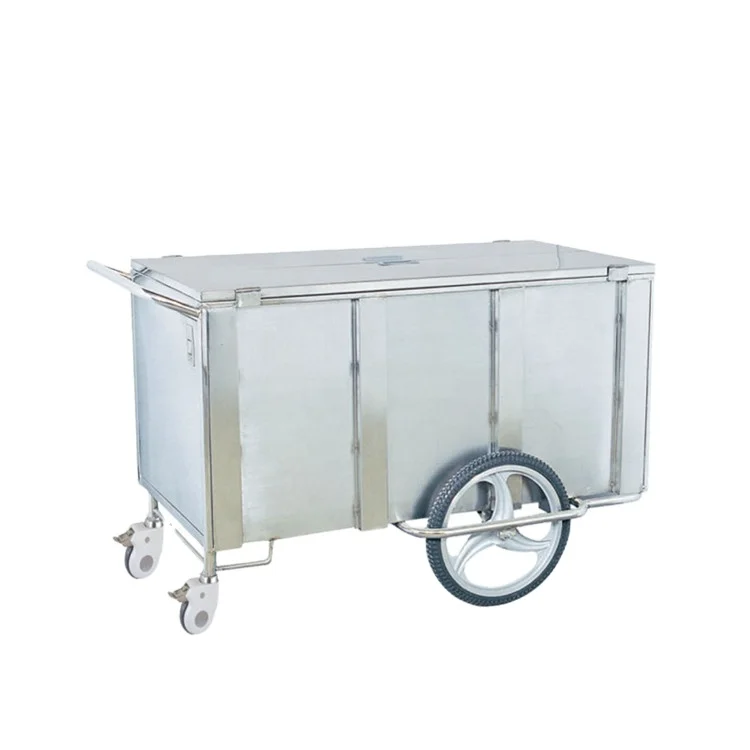 AM-SDT003 Prime 304 Stainless Steel Hospital Medical Instrument Delivery Cart Trolleys