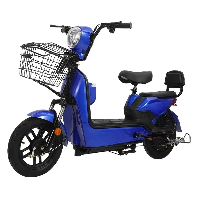 Rear seat and backrest of electric moped