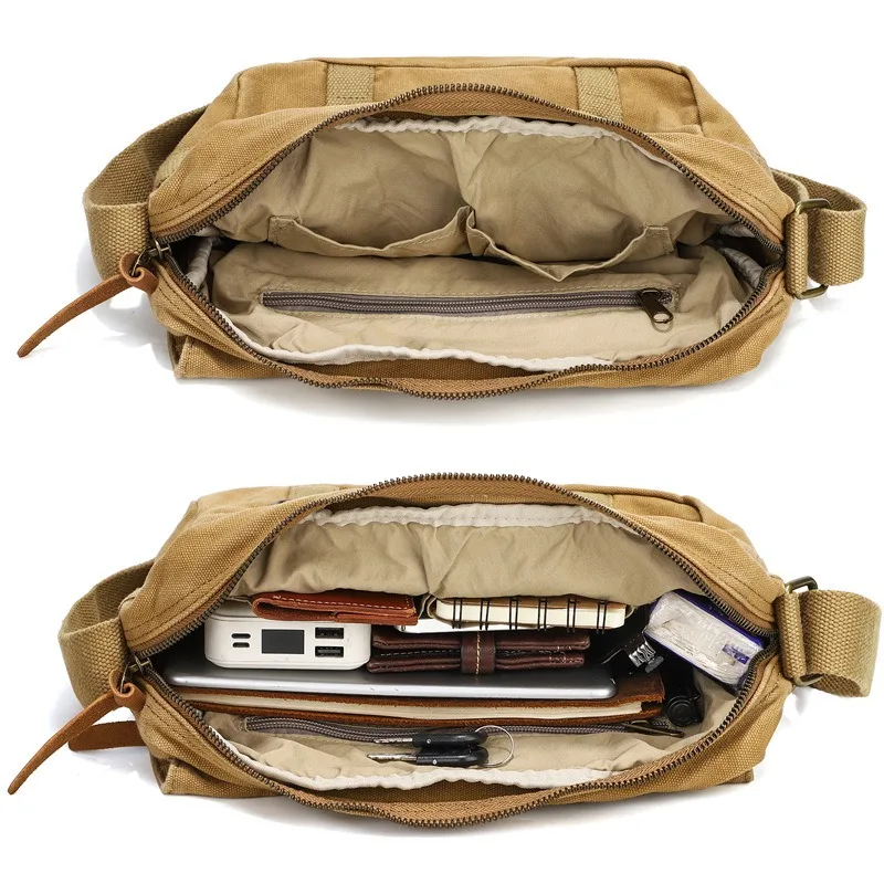 Bolsa para câmera - durável, leve, portátil, lona retrô, bolsa de ombro único, moderna, casual, elegante, bolsa crossbody
