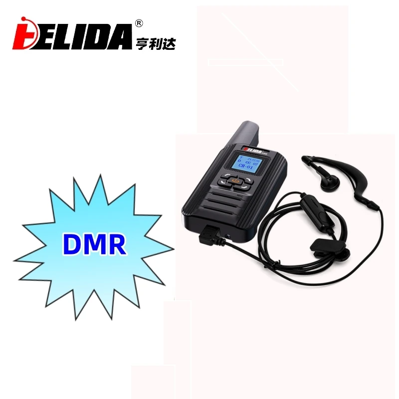 DMR f711 Digital Walkie Talkie Dual Mode Analog Two Way Radio Dual Time Slot Tier 1+2 Ham Radio