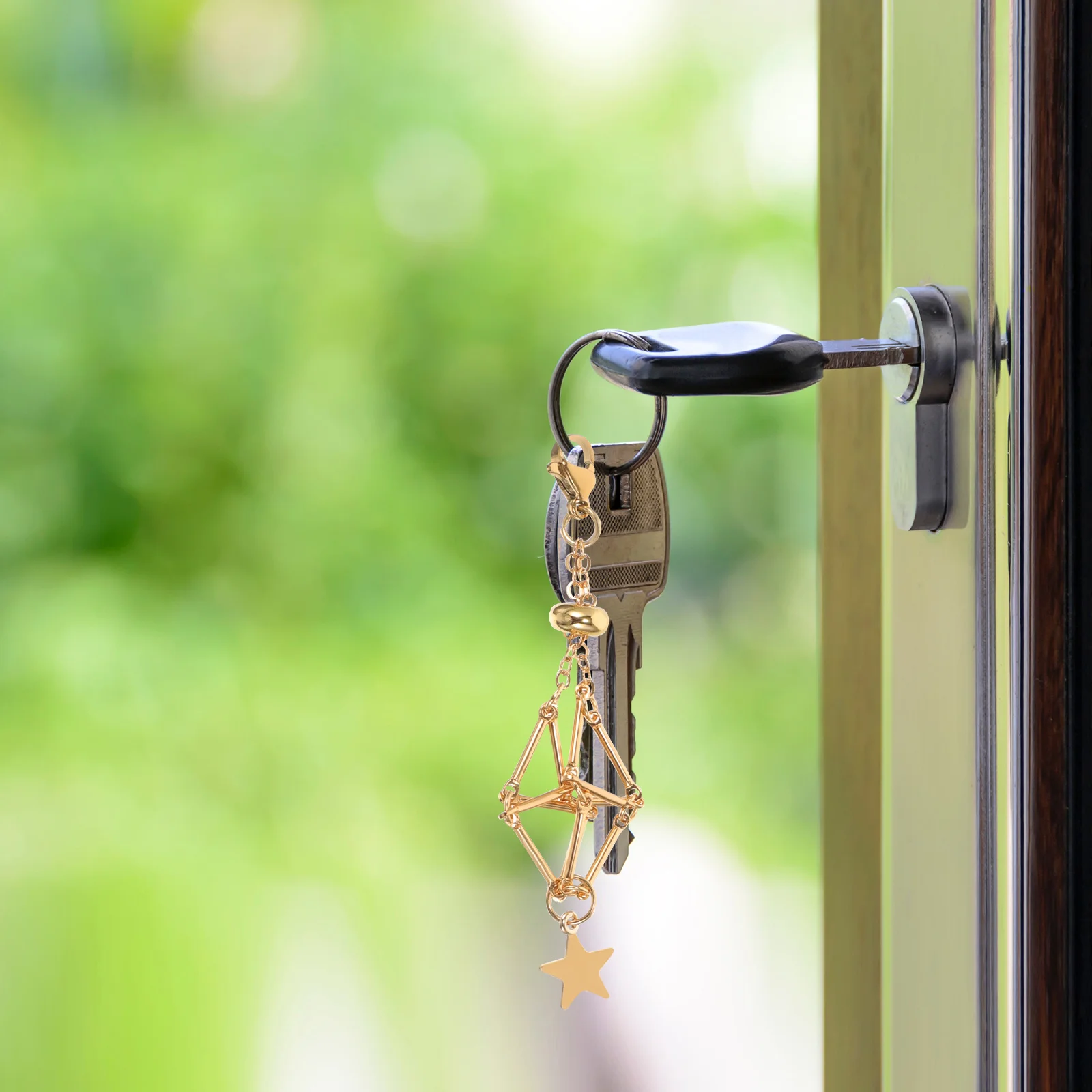 

3Pcs Lobster Clasp Keychain Charm Stainless Steel Stone Holder Pendant Bag Hanging Charms Durable Purse Handbag Accessories