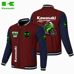 2024 New Jacket Men's Hip-hop Baseball Uniform Jacket Casual Street Style Work Jacket Game Kawasaki Sportswear Tops