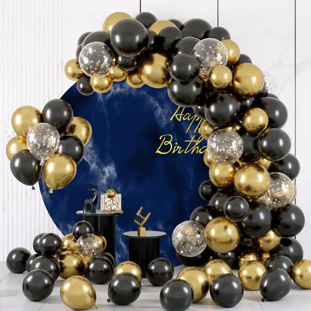 พื้นผิวหินอ่อนสีฟ้าไล่ระดับสีฉากหลังทรงกลมทรงกลมสุขสันต์วันเกิดเด็กผู้ใหญ่ภาพบุคคลพื้นหลังงานเลี้ยงทารก