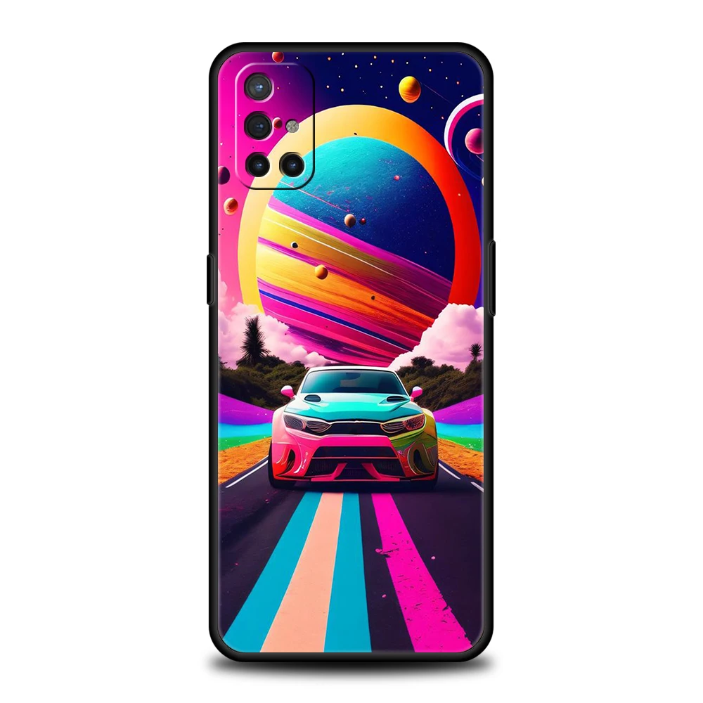 Synthwave Retro Phone Case Cover for OnePlus 11 10R 10 9 8 8T 7T 7 Nord N100 N200 2T CE 2 Pro Plus 5G Silicone Soft Shell Capas