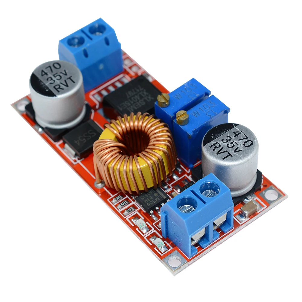 Carte de chargeur de batterie au lithium, abati eur de batterie, charge rapide, convertisseur de puissance, CC à CC CV, LED, XL4015, 5A