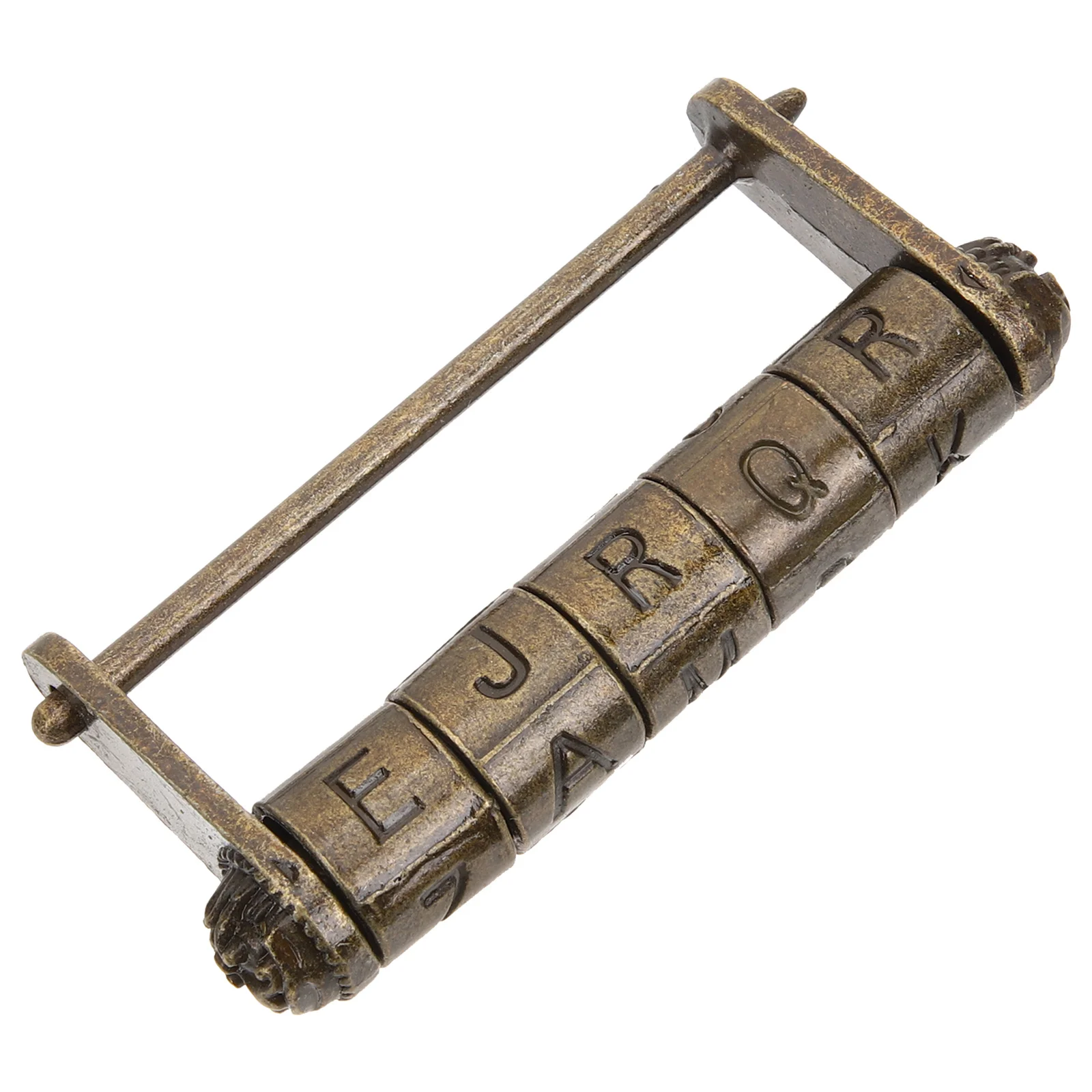 Vintage Word Retro Chinese Style Password Lock For Jewelry Box Cabinet Drawer Engraved Metal Padlock Security Lock