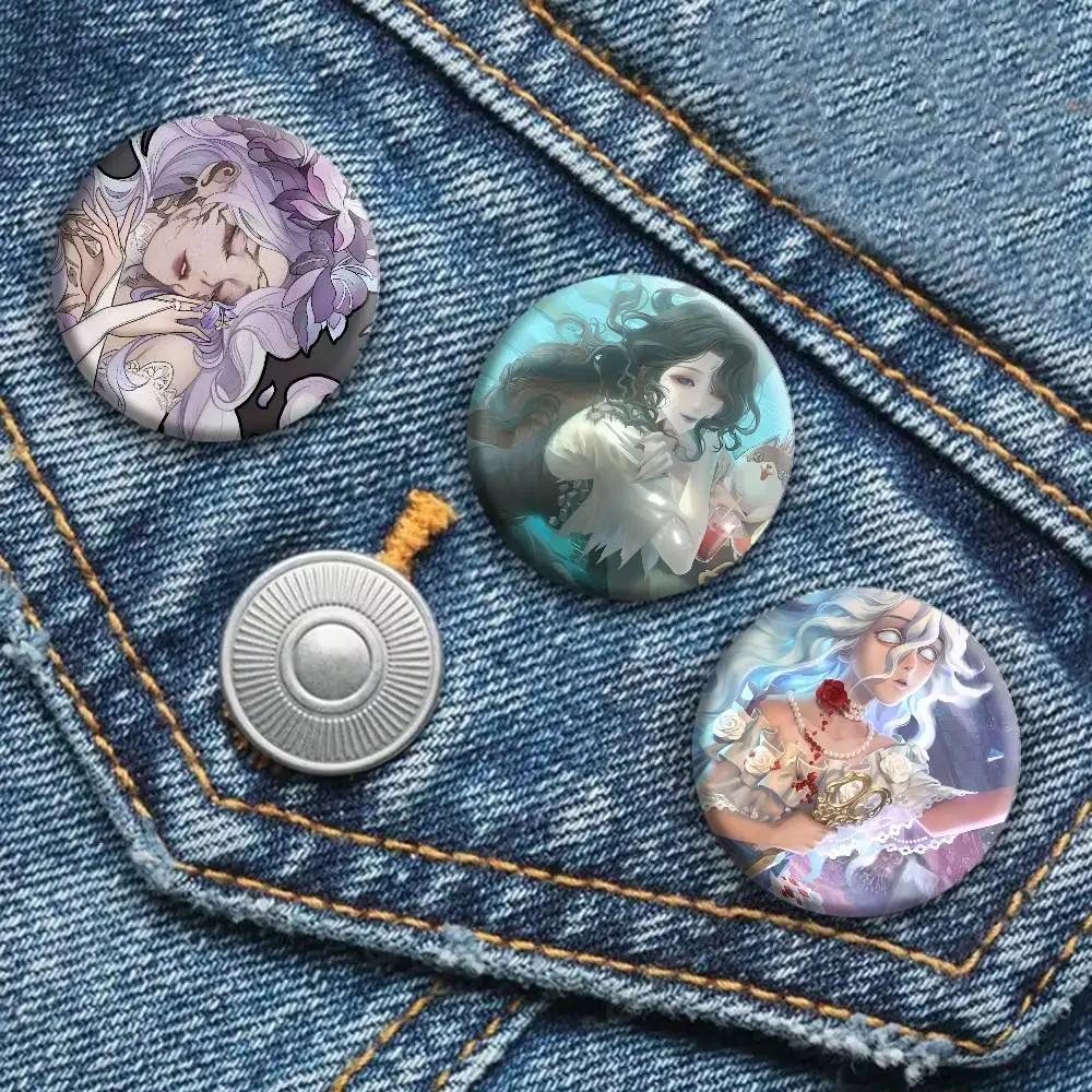 Anime Game Identity V Grace Badges Round Cosplay Pin Bag Decor Fans Collect Friends Gifts Brooch Souvenir