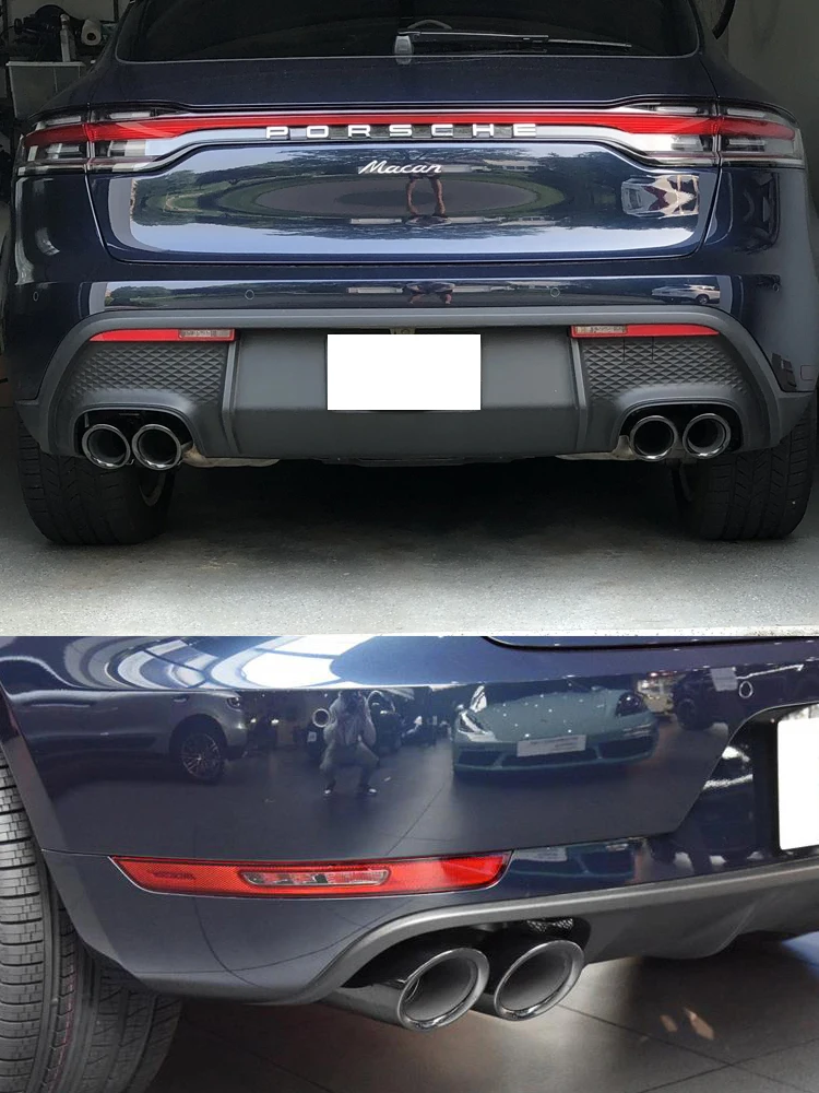 Rura wydechowa do quada, końcówka rury wydechowej, układ wydechowy, zamiennik rury wydechowej, końcówka tłumika do Porsche Macan 2.0t 2019-2024 — 2