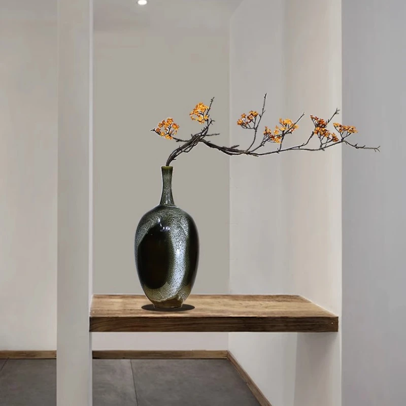 

SM Modern Light Luxury Ceramic Vase Ornament Entrance Living Room TV Cabinet Dining Table Zen Decoration