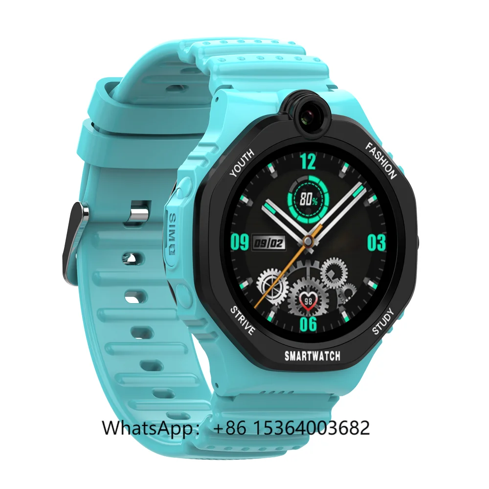 

TJXLWonlex Newest Round Smart Watch KT26S 4G IP67 Waterproof Kids Video Long Battery Standby Time Music Video