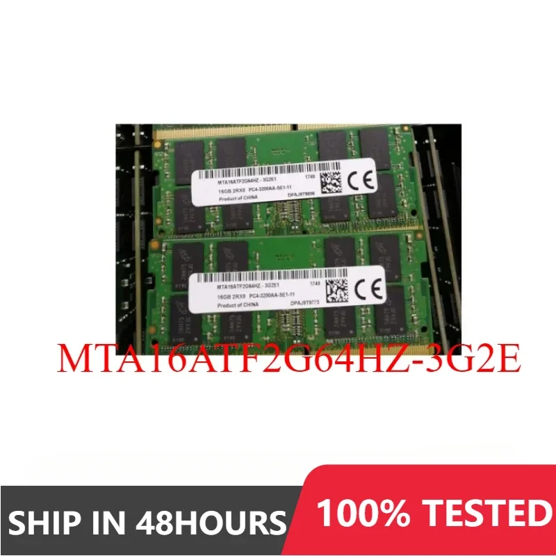 1pcs/lot RAM 16G 16GB 2RX8 DDR4 3200 For MT Notebook Memory MTA16ATF2G64HZ-3G2E PC4-3200AA-SE1