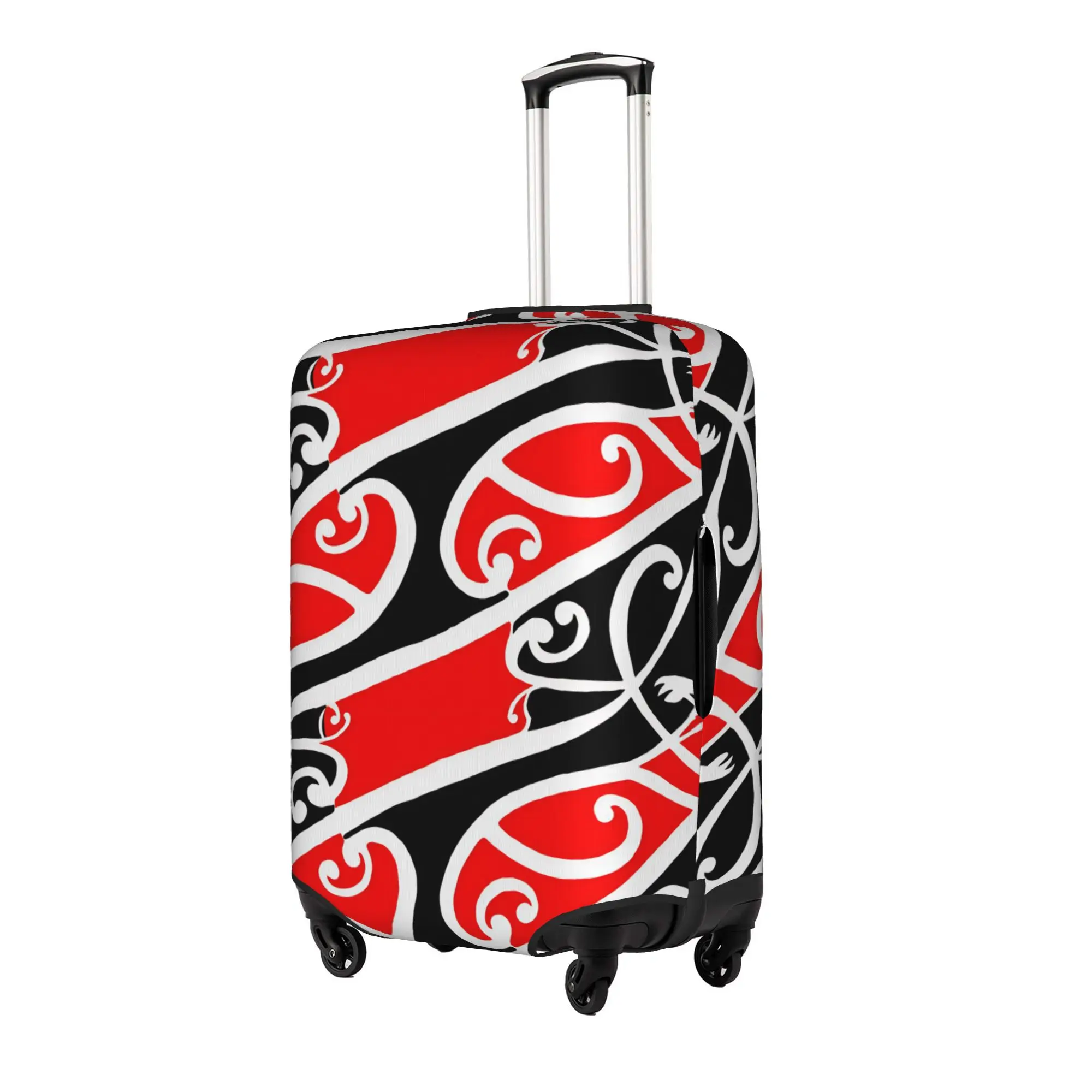 Maoris Kowhaiwhai Seamless Pattern Luggage Cover Fashion  Suitcase Protector Covers Suit For 18-32 inch