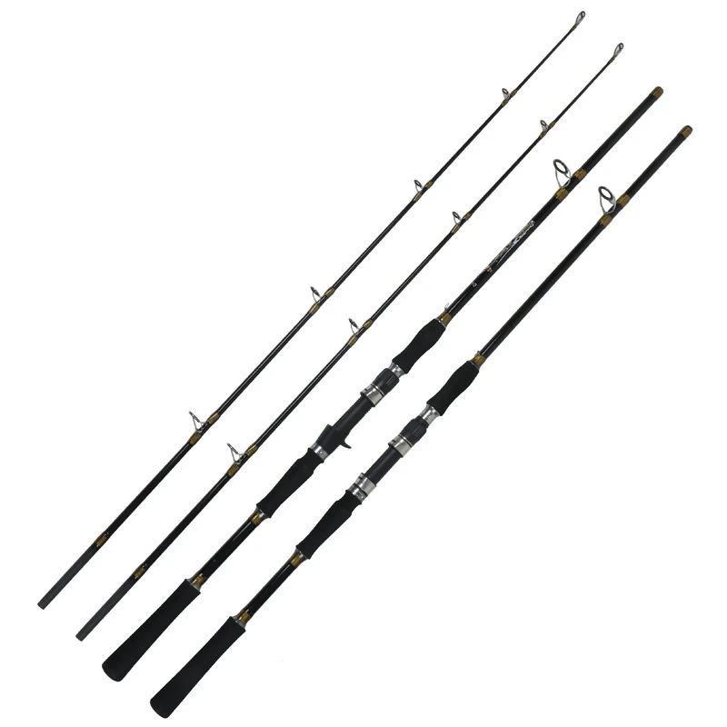 عصا صيد أبو شارك خفيفة الوزن وفائقة الصلابة، عصا صيد احترافية للرمي البعيد، عصا لليخوت وصيد الأسماك الكبيرة مصنوعة من ألياف ا...