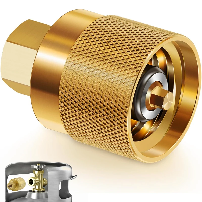 RE7141F Forklift Propane Tank Connector, Female Quick-Install Forklift Connector Fitting Adapter
