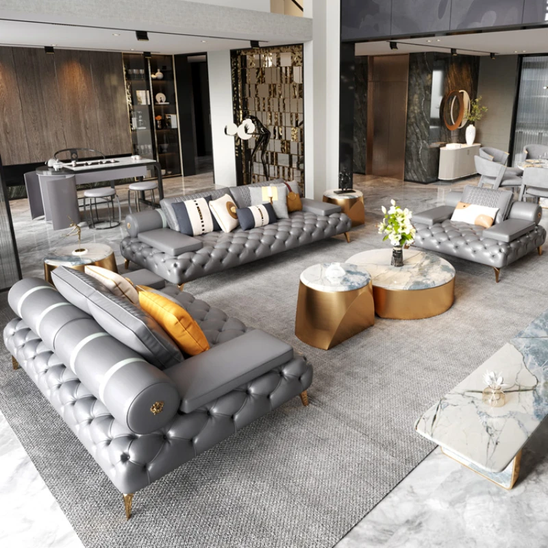 

New Arrival Living Room Sofas Unique Fancy Designer Luxury Modern Sofa Sectional Couch Divani Da Soggiorno Home Furniture