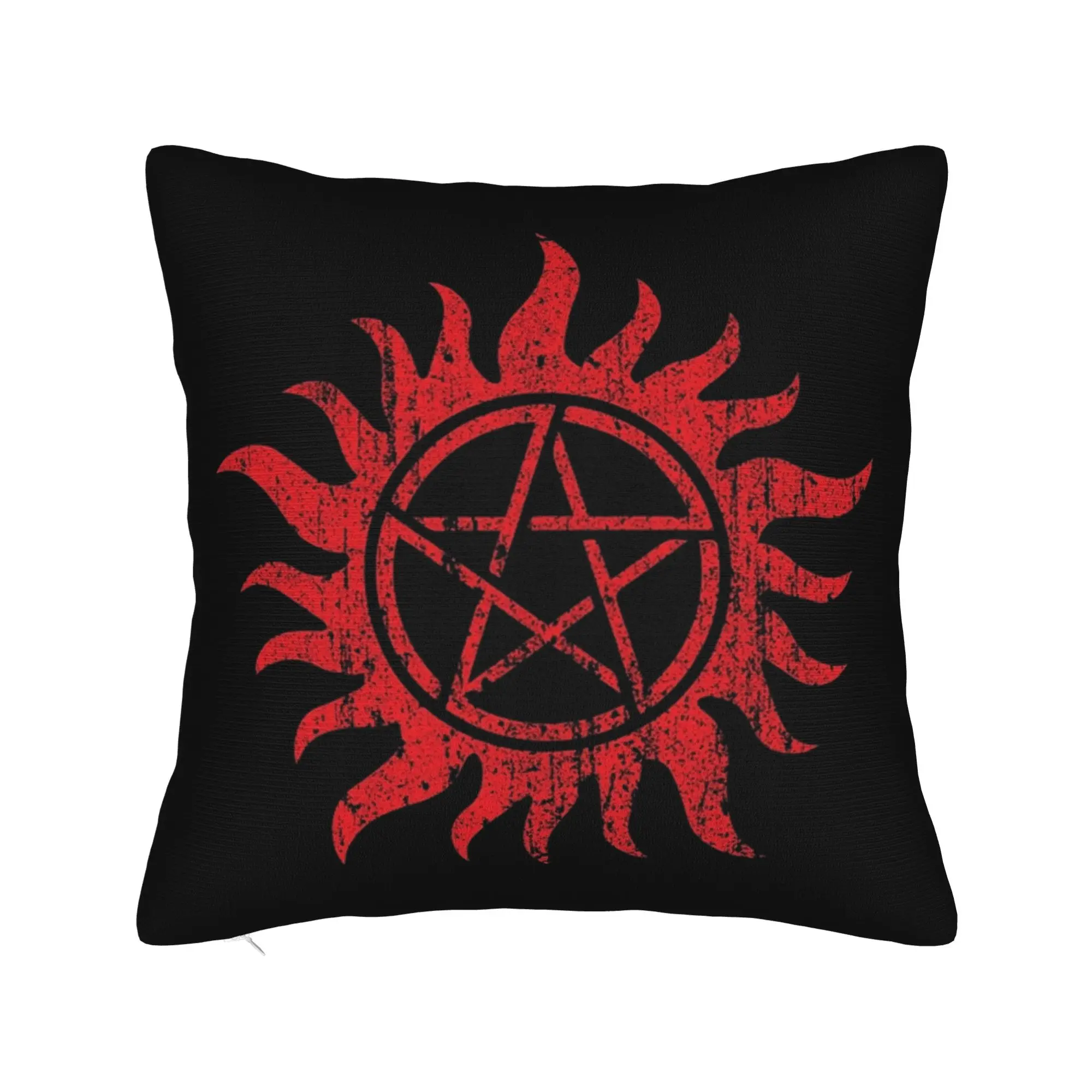 Winchester Symbol Supernatural Pillowcase Printing Polyester Cushion Cover Decorations  Pillow Case Cover Home Square 45*45cm