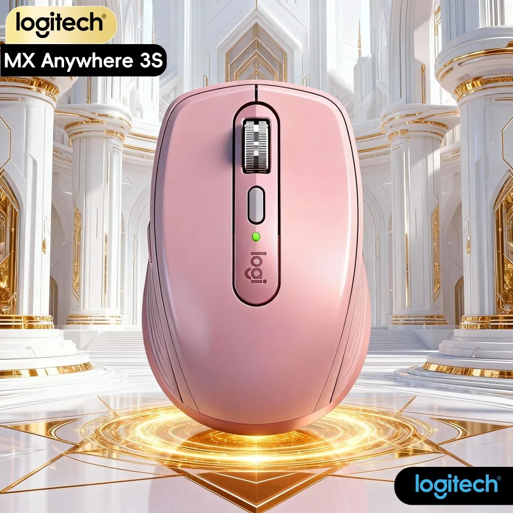 Top-Tier Logitech MX Anywhere 3S - 8K DPI, Magspeed Scroll, Silent Click, USB-C Fast Charge, Multi-OS Support, Anti-Slip Grip