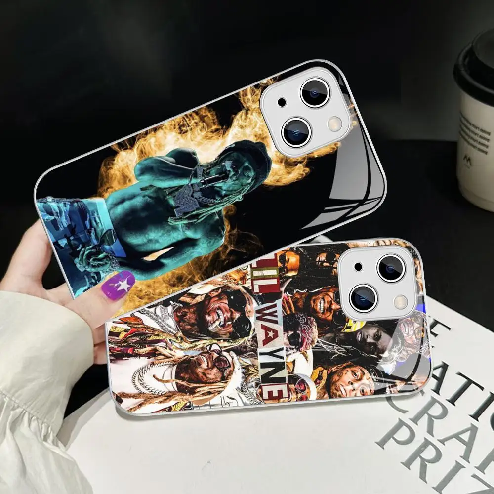 Rapper lil wayne Phone Case Tempered Glass For iphone 14 13 12 11 Pro Mini XS MAX 14Plus X XS XR Cover