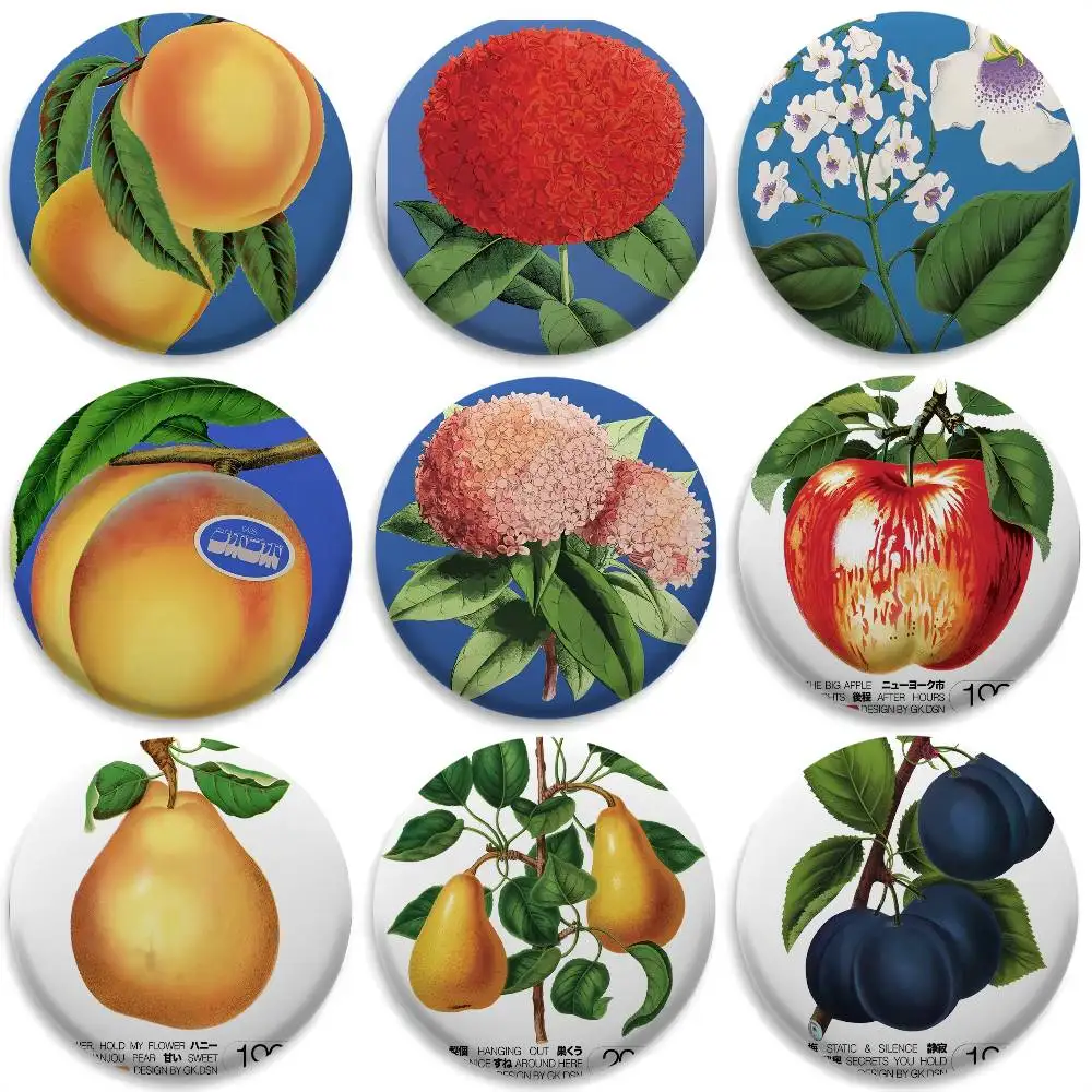 

G-George Kempster Art INS Badges Round Exquisite Badge Brooches Creative Pins For Clothes Hat Backpack Gift Accessories