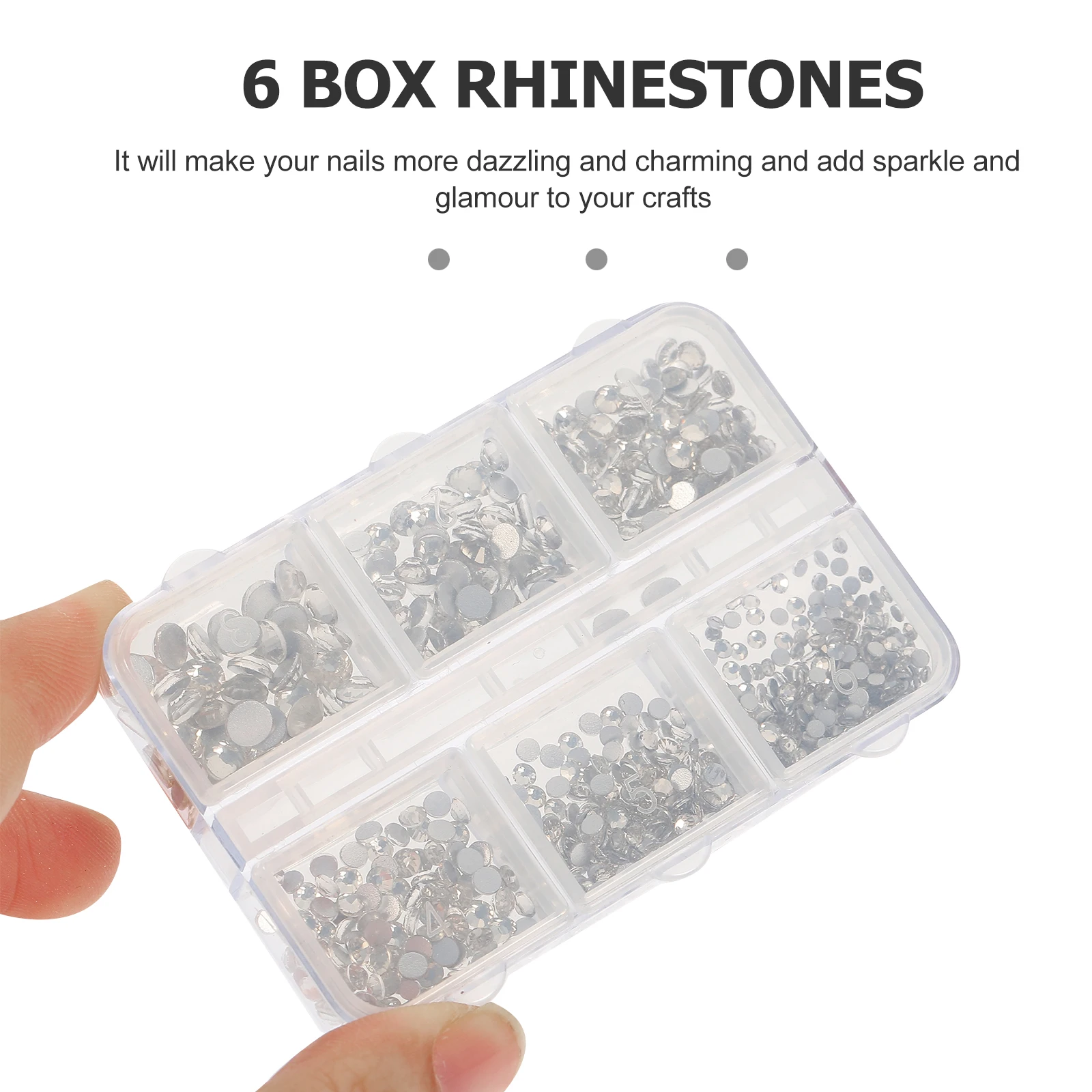 1 صندوق حفر المياه مسمار الفن ملصقات أحجار الراين المسطحة للتقليم Diy بها بنفسك ديكور جراب هاتف الراتنج الحرفية مسمار الملحقات #5